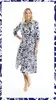 Orientique Hayman Navy Collar Midi Dress thumbnail