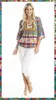 Orientique Carvalho Placket V Neck Top thumbnail