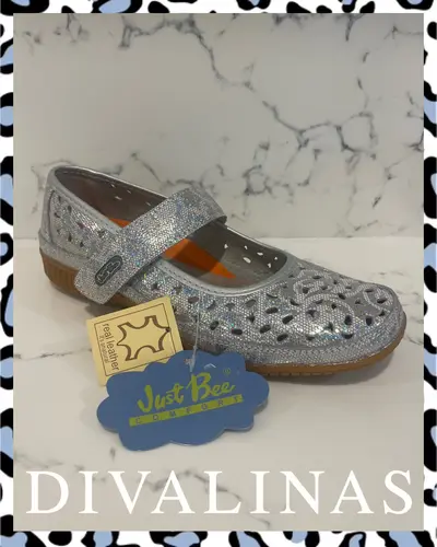 Just Bee Cale Silver Shoes