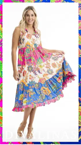 4. Orientique Le Monre Boho Sleeveless Dress thumbnail