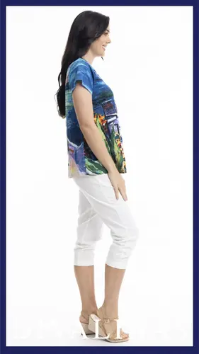 2. Orientique Santorini V Neck T-Shirt thumbnail