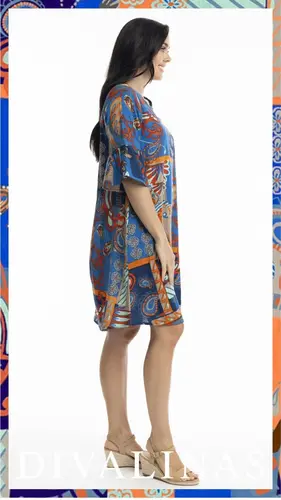 2. Orientique Camps Bay Frill Sleeve Contemporary Dress thumbnail
