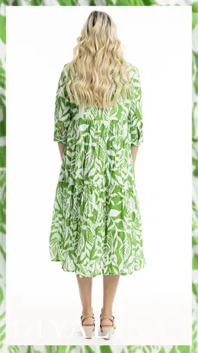 3. Orientique Hayman Green Collar Midi Dress thumbnail
